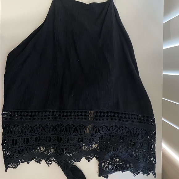 American Eagle Lace Halter Neck Tube Top - Picture 3 of 6